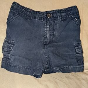 6 to 9 months old boys blue shorts with pockets on both sides by George